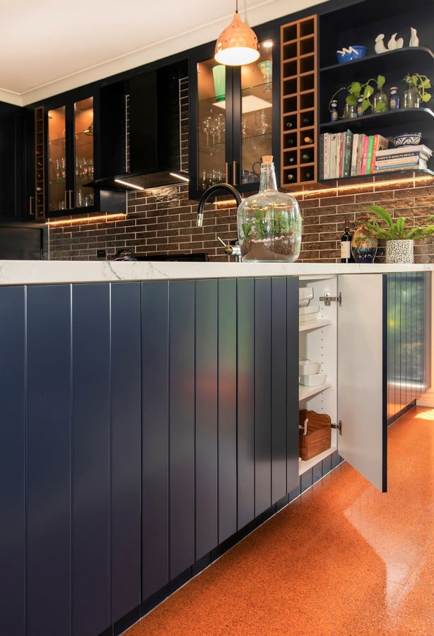 kitchen renovation with hidden storage panels by Modern Kitchens Northside Brisbane