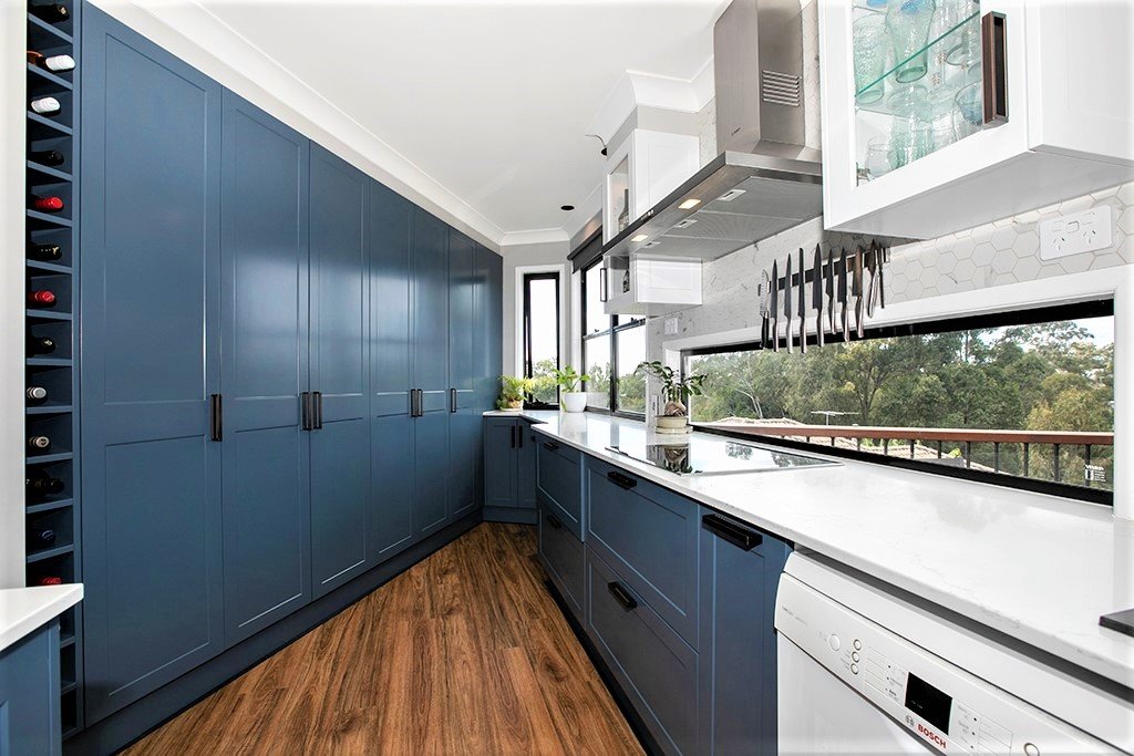 Floor to ceiling kitchen cabinets in renovation by Modern Kitchens Northside Brisbane