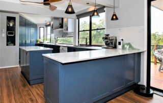 Routed 2pac kitchen panels by Modern Kitchens Northside Brisbane