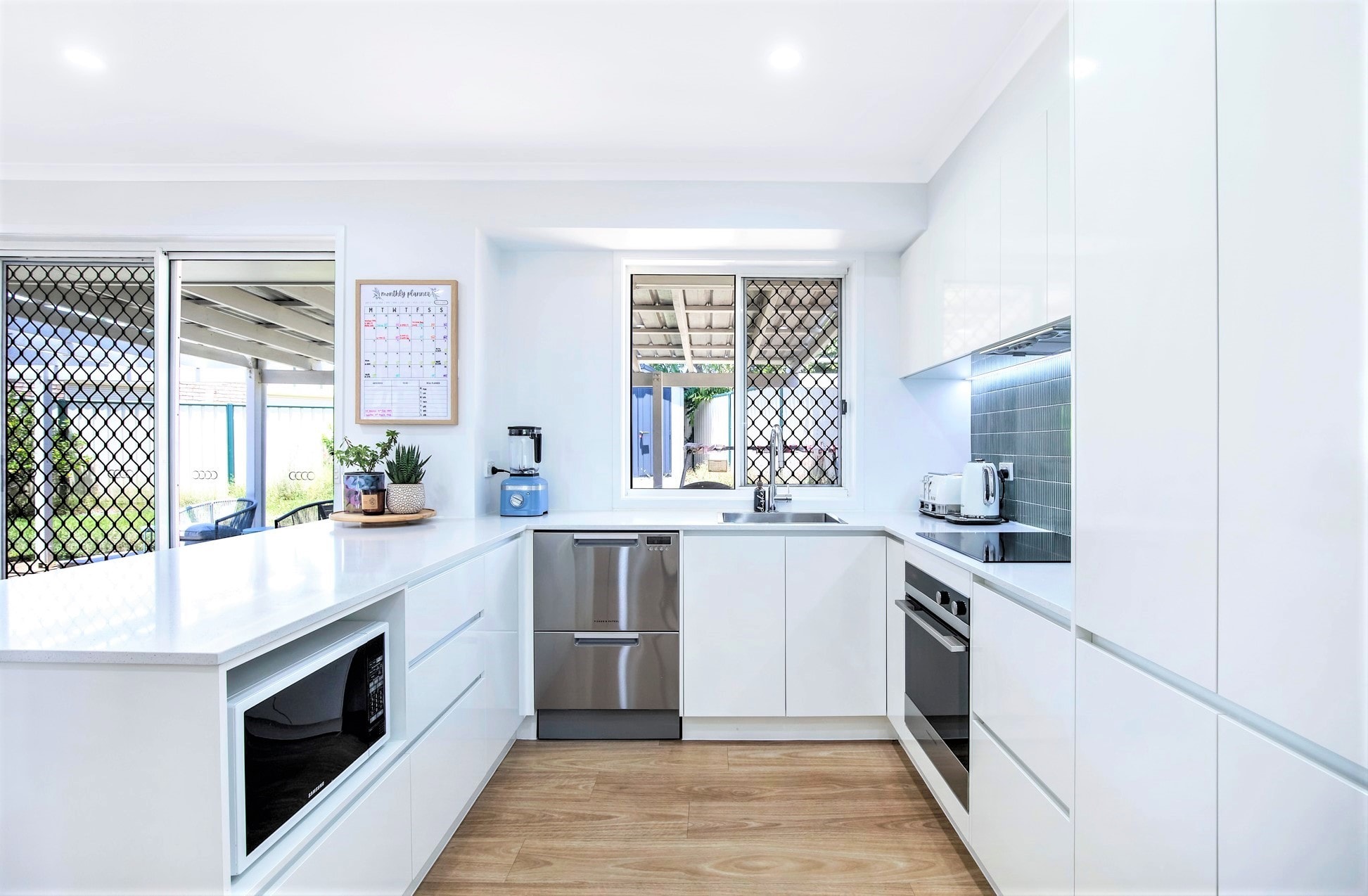 Kitchen renovation in murrumba downs with hidden laundry from Modern Kitchens Northside Brisbane