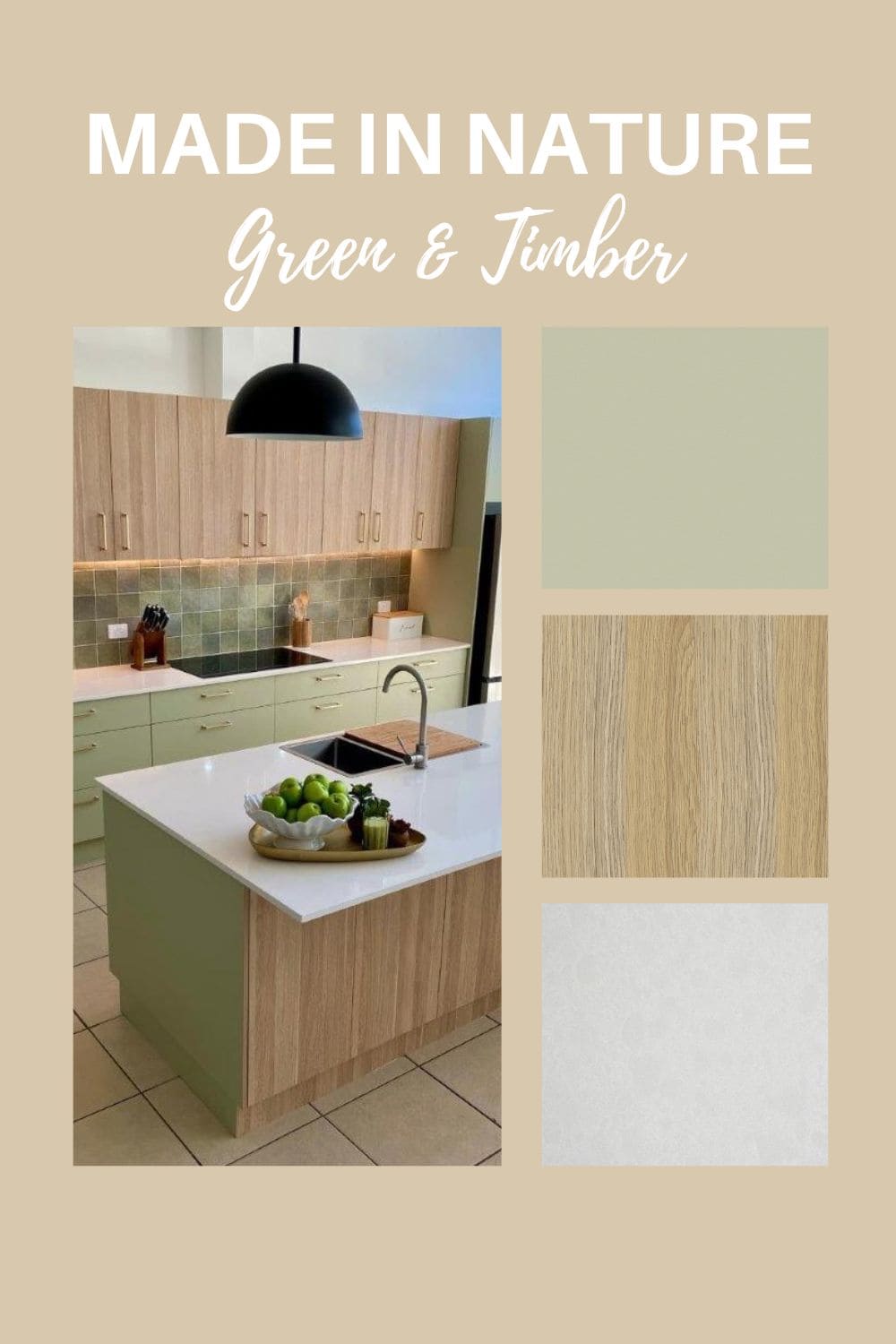 Green & Timber Kitchen Renovation