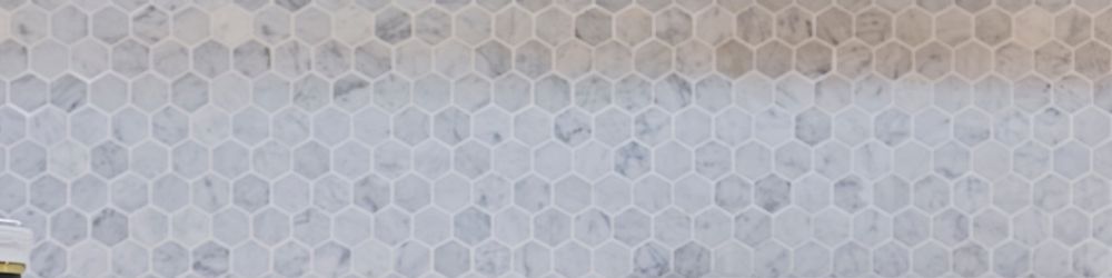 Marble Finish Hexagonal Tile Splashback 2