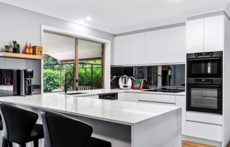 Contemporary Monochromatic Kitchen Renovation Bunya Brisbane QLD